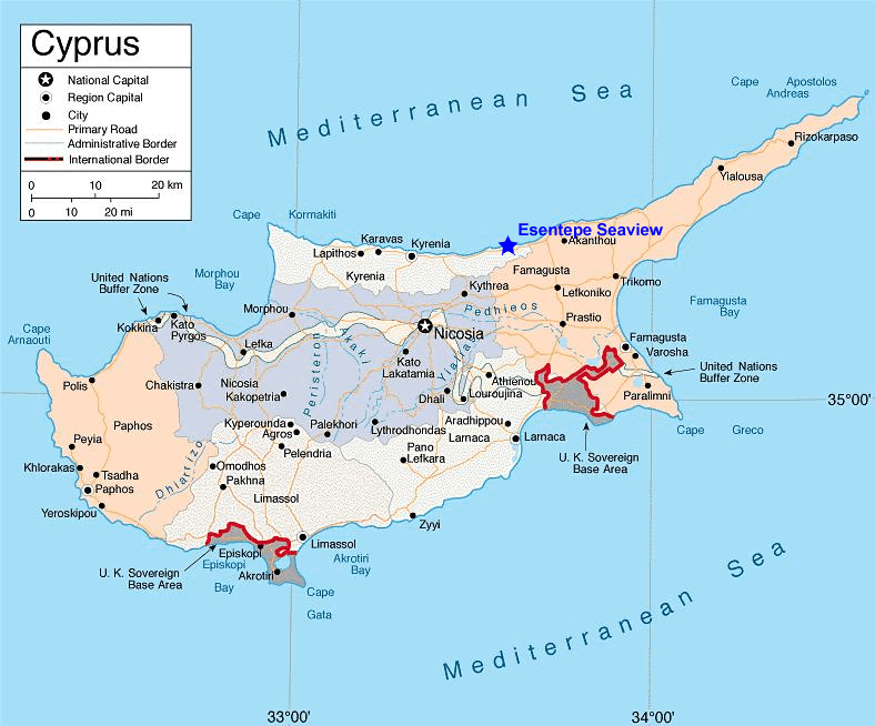 nord chypre carte